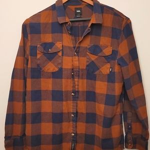 VANS button Plaid Shirt